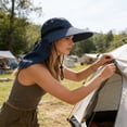 thumbnail image 4 of Cebalnir Sun Hat Outdoor Wide Brimmed Sun Protection Hat Windproof Shawl Sun Hat Fisherman Hat Breathable Sun Hat Travel Leisure Hat Spring And Summer Sunscreen Hat, 4 of 7