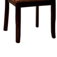 thumbnail image 3 of Benzara Dover Transitional Side Chair With Wooden Seat, Cherry & White Finsih, Set of 2-Color:Black/Cherry, 3 of 4