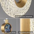 thumbnail image 6 of ZHLWIN 3-Light Pendant Lighting for Kitchen Island LED Dimmable Modern Gold Pendant Lights for Bedroom Hallway Entryway Kitchen Island Light Fixtures, 6 of 6