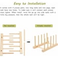 thumbnail image 4 of Estante de almacenamiento multifuncional, organizador de tabla de cortar de bambú de tamaño compacto para un secado rápido, material ecológico fácil de limpiar, se adapta perfectamente a espacios, 4 of 5
