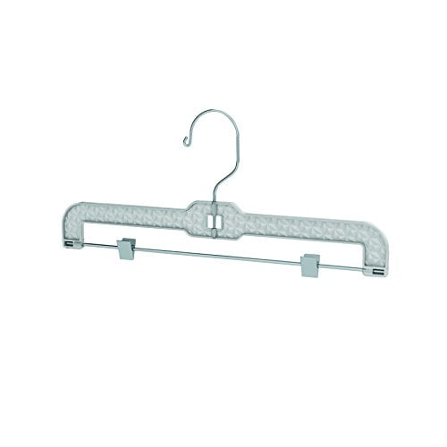 Homz Plastic Pants & Skirt Hanger with Clips, 2 Pack