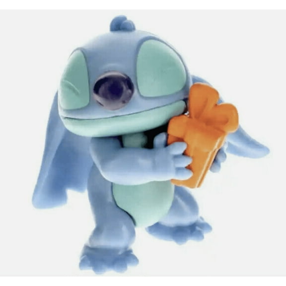 Disney Stitch Micro Collection Figure - Stitch Holding Gift