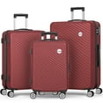 thumbnail image 1 of Sunbee 3 Piece Luggage Sets ABS Hardshell Hardside TSA Lock Lightweight Durable Spinner Wheels Suitcase, 1 of 8