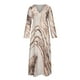 thumbnail image 4 of Vestido Largo de Manga Larga Con Cuello en V Y Estampado Informal Suelto de Verano Para Mujer Odeerbi ODB115107, 4 of 8
