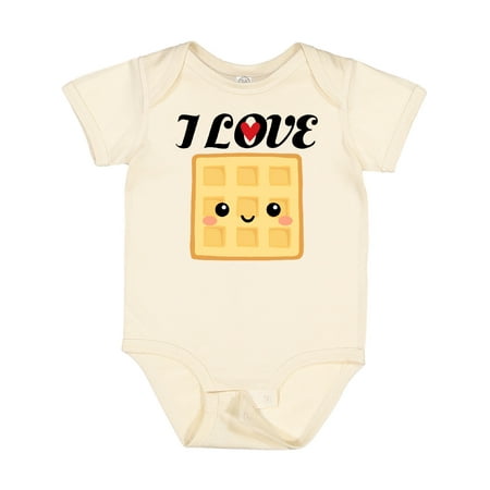 

Inktastic Waffle Lover I Love Waffles Gift Baby Boy or Baby Girl Bodysuit