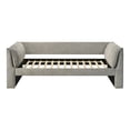 thumbnail image 4 of Furniture of America Alonsa Fully Fabric Upholstered Track Arm Twin Daybed with Trundle, Slate Gray, 4 of 6