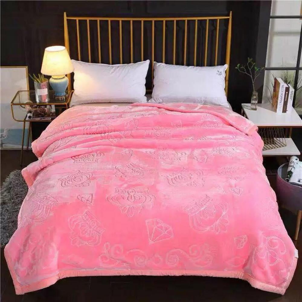Buy Heavy Korean Mink Fleece Blanket 2 Ply Reversible Silky Soft Plush