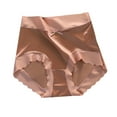 thumbnail image 3 of Aboser Cooling Underwear for Women High Waisted Silk Satin Panties Breathable Full Coverage Underwear Comfort Soft Seamless Hipster Briefs, 3 of 4