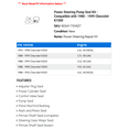 thumbnail image 2 of Power Steering Pump Seal Kit - Compatible with 1988 - 1999 Chevy K1500 1989 1990 1991 1992 1993 1994 1995 1996 1997 1998, 2 of 2