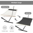 thumbnail image 7 of SUNCREAT Hammocks for Outside with Stand, Extra Large 2 Person Hammock with Stand, Dark Gray Drops, 7 of 7