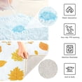 thumbnail image 6 of 2 Piece Soft Bathroom Rug Set Yellow Maple Leaf Pattern Bath Mat and U-Shaped Toilet Contour Rug (16"x24"+20"x24"), 6 of 9