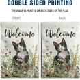 thumbnail image 4 of Spring Summer Garden Flag Floral Boston Terrier Yard Flag Flower Dog Garden Flags for Outside Small Outdoor Welcome Flags 12x18 Double Sided, 4 of 10