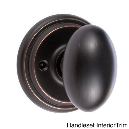 Sure Loc Canyon Solid Brass Vintage Bronze Egg Shaped Door Knob