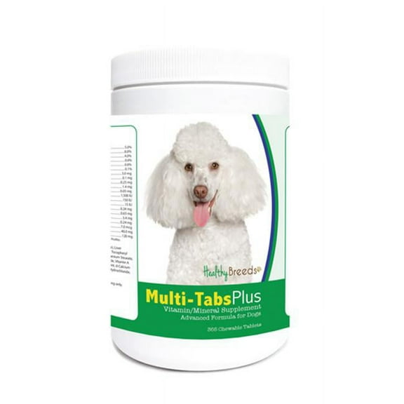 Healthy Breeds Dog Multi-Tab Vitamin and Mineral Supplement for Toy Poodle, 180 Chews