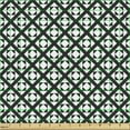 thumbnail image 2 of Geometric Fabric by the Yard Upholstery, Monochromatic Geometrical Repetitive Diamond Shaped Squares Mosaic Illustration, Decorative Fabric for DIY and Home Accents, Black White by Ambesonne, 2 of 5