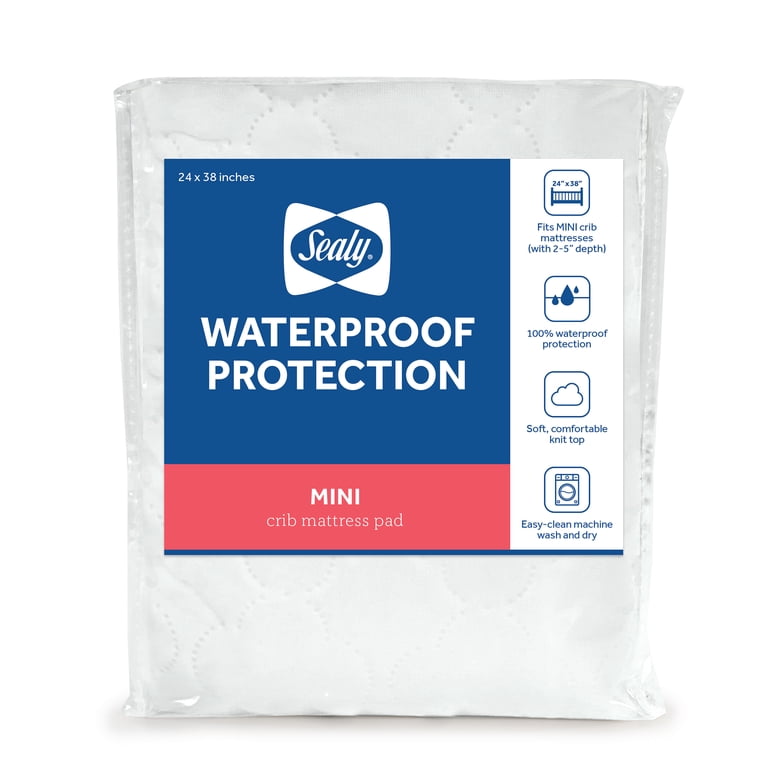 Waterproof Mini Crib Mattress Pad, 38x24 Inches photo 1