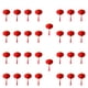 thumbnail image 4 of Mini linternas chinas rojas, linternas colgantes con decoración de Año Nuevo chino flocadas 30 piezas, 4 of 9