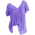 thumbnail image 2 of CHOK Chemises pour Femmes, Liquidation, Été, Col Rond, Manches Courtes, Blouse Décontractée, T-Shirt, 2 of 8