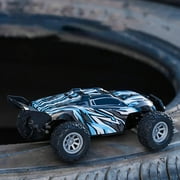 Mini Off Road RC Truck 132 Scale Rechargeable High Speed Remote Control Car 2WD Vehicle With 24 Controller Translucent Body Lighting System