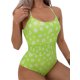 thumbnail image 2 of BañAdor Para Mujer Sin Mangas Sin Espalda Con Estampado Floral Fruncido XBTCLXEBCO Verde；L, 2 of 5