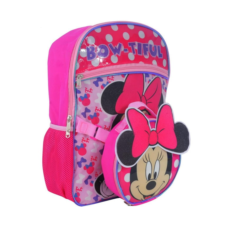 Disney Minnie Mouse Backpack with Bow Lunch Bag