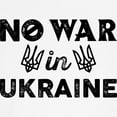 thumbnail image 3 of CafePress - No War In Ukraine Ringer T - 100% Cotton Ringed T-Shirt, 3 of 4