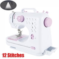 12 Flower Type LED Electric Sewing Machine Multifunction Quilting Household Sew Tool US/UK Plug