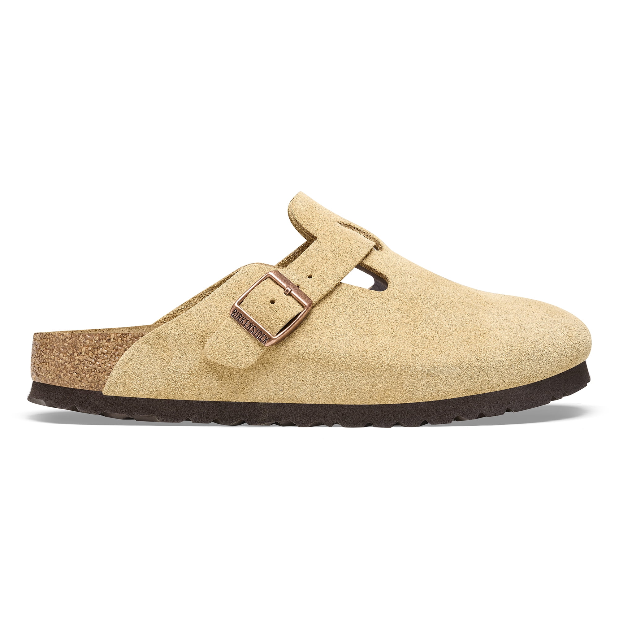Birkenstock Boston Narrow Unisex Shoes Size 6, Color: Latte Cream