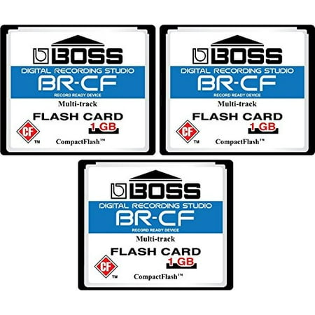 Digital Camera 1gb Card - 3-Pack 1GB Boss Roland BR-CF CompactFlash CF Memory Card for BR-600, BR-864, BR-900CD, MC-808 (3pack)