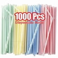 thumbnail image 2 of Typpkmm 50 with Drinking Straws Colorful Rietjes 1000Pcs, Black, 2 of 7