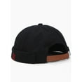 thumbnail image 4 of Moda Unisex Ajustable Sin Borde Sombrero Hombres Mujeres Retro Marinero Cap Hip-hop Cap Casual Sombr Tomshoo  Negro, 4 of 5