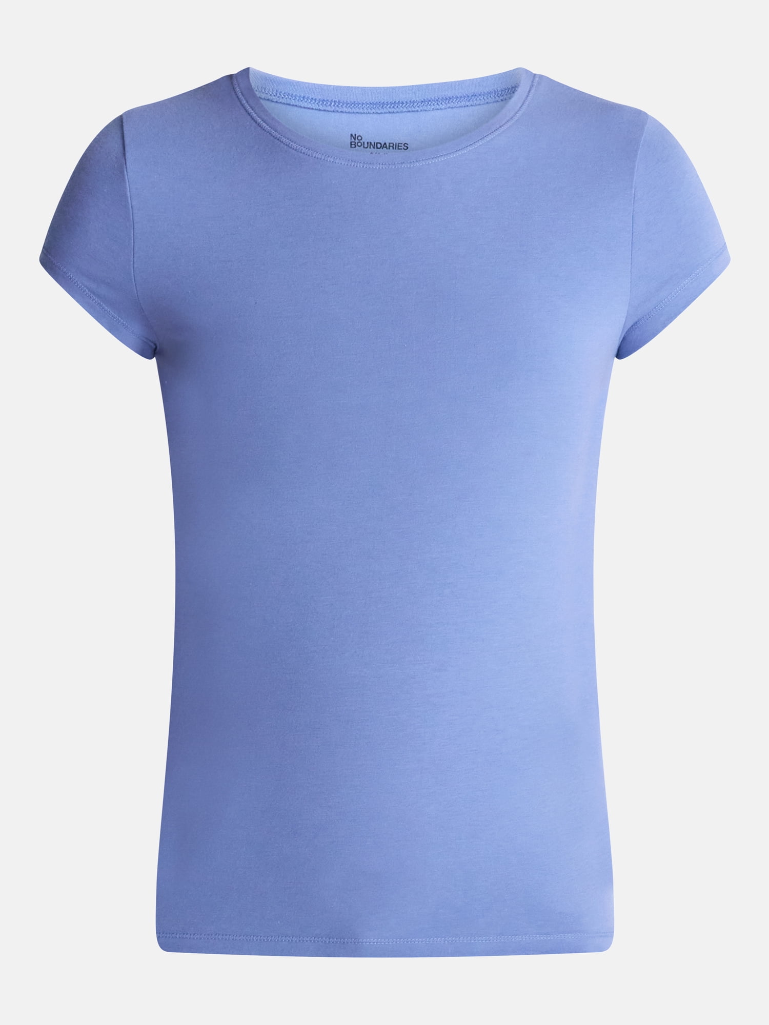 No Boundaries Crew Neck Tee with Short Sleeves, 1 or 3-Pack, Women’s