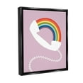 thumbnail image 4 of Stupell Industries Modern Rainbow Telephone Abstract Painting Black Floater Framed Canvas Art Print Wall Art, 17 x 21, 4 of 10