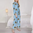 thumbnail image 4 of Bingfone Womens Pajama Sets Cute Puppy Print,Long Sleeve Loungewear Pajamas Set-Medium, 4 of 9
