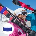 thumbnail image 2 of Uxcell Ski Fastener Straps [2Pcs] - Winter Sports Accessories Carrier Strap with Protective Pad - [Dark Blue], 2 of 7