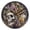 Black, variant on Royal Skull Beer Wall Clock 10in Round Artistic Oil Painting Home Decor Desk Table Clock