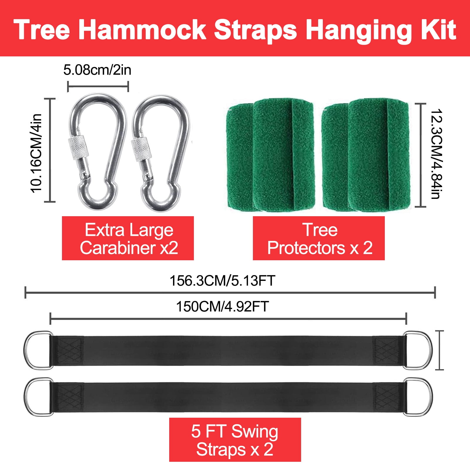 Double Hammock with Tree Swing Straps Holds 440lbs Capacity Hammock for Camping Outside Garden Outdoor Indoor Patio Backyard, Rainbow