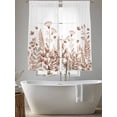 thumbnail image 5 of Spring Floral Sheer Curtains 72 Inch Length 2 Panels Set, Watercolor Elegant Pastoral Flowers Voile Window Treatment Rod Pocket Curtains Sheers Drapes for Bedroom/Living Room/Kitchen 52"x72"x2, 5 of 7