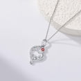 thumbnail image 3 of CACA LADY Mother Daughter Necklace 925 Sterling Silver Infinity 3 Elephant with Zircon Heart Pendant Necklace 3 Elephants Family for Mom Daughter Jewelry Gift for Women, 3 of 6