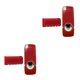 thumbnail image 3 of sweethay Dispensador de de TureClos, exprimidor automático, soporte de pared para cepillos de , estante de almacenamiento para baño rojo 2Conjunto, 3 of 6