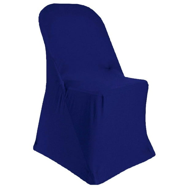 Spandex Folding Chair Covers Navy Blue 62923 1pc Pk Com Spandex Folding Chair Covers Navy, Navy And White Chair Covers