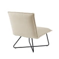 thumbnail image 4 of Linon Kelvin Sherpa Beige Chair, 4 of 10