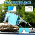 thumbnail image 3 of JLETOLI Photochromic UV400 Protection Polarized Lightweight Unisex Bike Sunglasses with Case Floating Strap, 3 of 8
