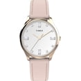 thumbnail image 1 of Timex Women's Main Street 32mm Watch - Pink Strap White Dial Rose Gold-Tone Case, 1 of 4