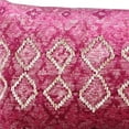 thumbnail image 6 of Pink Textured Diamond Velvety Lumbar Pillow, 6 of 10