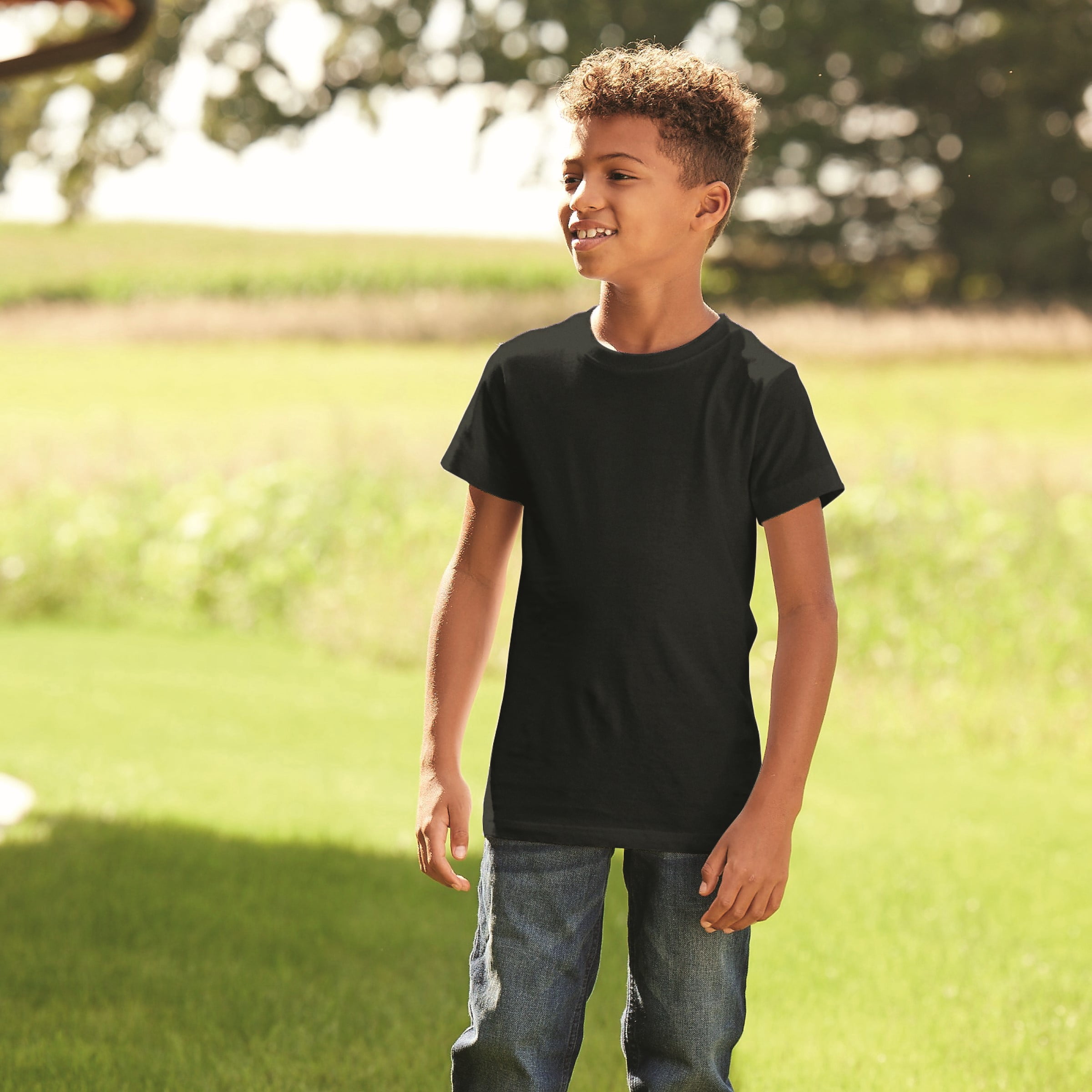 Jockey Essentials Boys Crew Neck Undershirt With Stay New Technology, 3-Pack, Sizes, S-XL