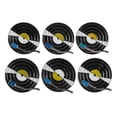 thumbnail image 1 of unbranded 6Ud Broches De Discos De En Esmalte Para Y Con Vintage, 1 of 8