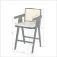 thumbnail image 2 of Christopher Knight Home Modern 27" Counter Height Bar Stools, Upholstery Seat, Solid Wood Frame, Black, Set of 2, 2 of 12