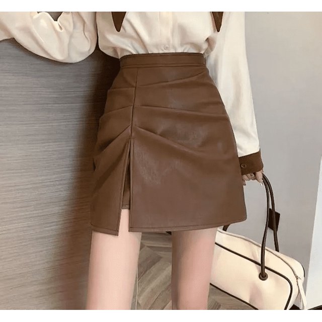 Jupes Taille Haute Femmes Automne Rétro Ulzzang Mince Tout-Aller Faldas Amis Bureau Vêtements Simple Pur Fête Mini Bas