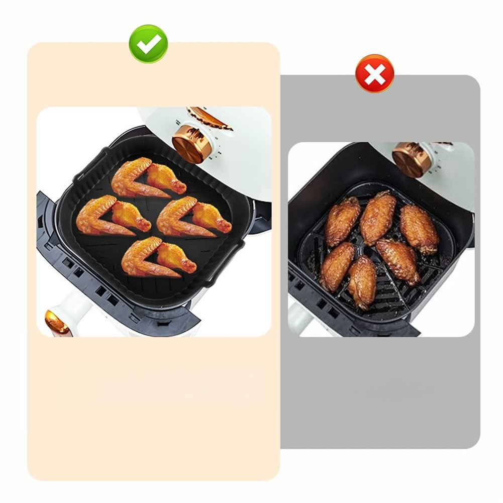 2 Pcs Silicone Air Fryer Liner Non-Stick Baskets For Na229 220 6Qt 4.2L